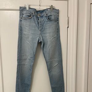 Rag and Bone Blue Washed Jeans Fit 2 Slim, Size 34